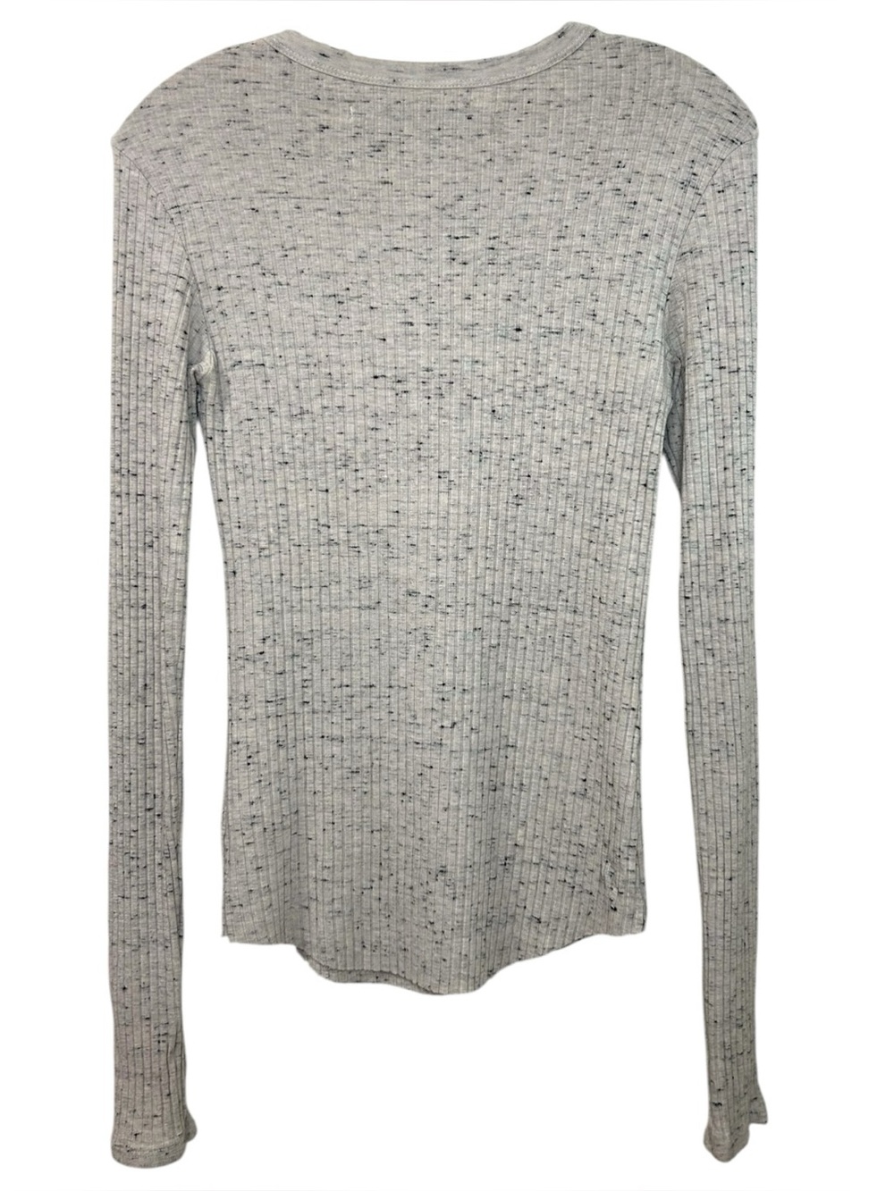 Enza Costa Women's  'Baseball Crew' Long Sleeve Top Ribbed, Natural Beige, Small - Picture 4 of 11